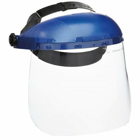JACKSON SAFETY Face Shield  Single Crown, Window and Pin-Lock Headgear - Clr Lens 8 x 12 x .040 - Uncoated S39010